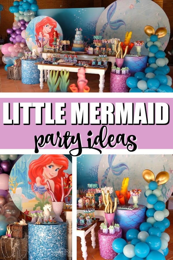 Elegant Little Mermaid Birthday Party Ideas on Pretty My Party