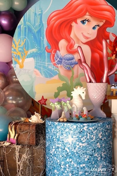 Elegant Little Mermaid Birthday Party - Pretty My Party