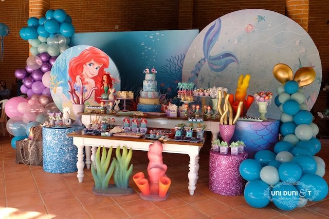 Elegant Little Mermaid Birthday Party - Pretty My Party