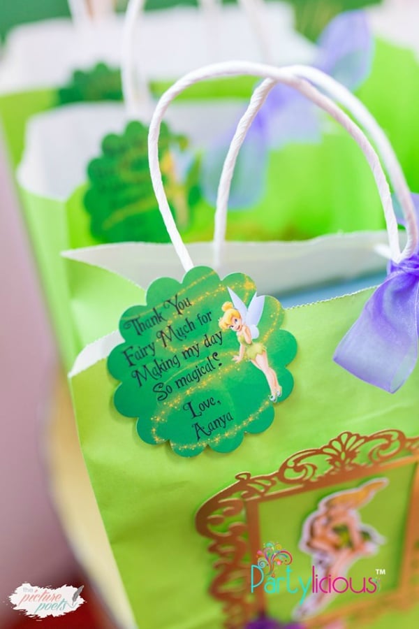 Tinkerbell Party Favor Tag