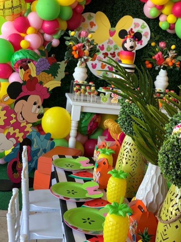 Tutti Frutti Minnie Mouse Party Decorations on Pretty My Party