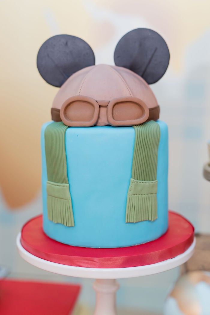 Mickey Mouse Aviator Cake