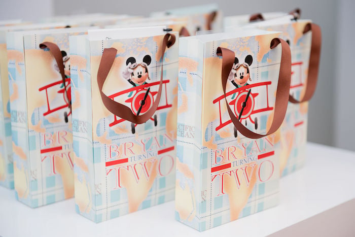 Aviator Mickey Mouse Favor Bags