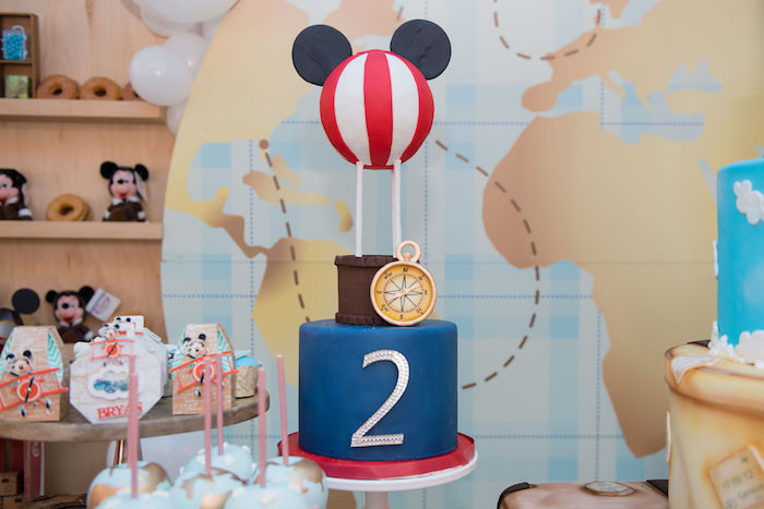 Mickey Mouse Hot Air Balloon Cake