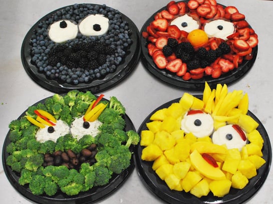 Sesame Street Fruit and Veggie Platters