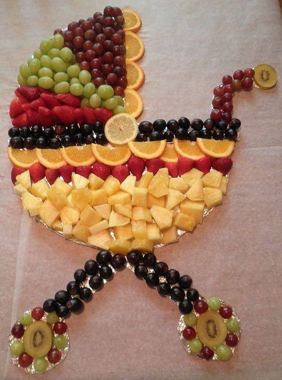 Baby Carriage Fruit Platter