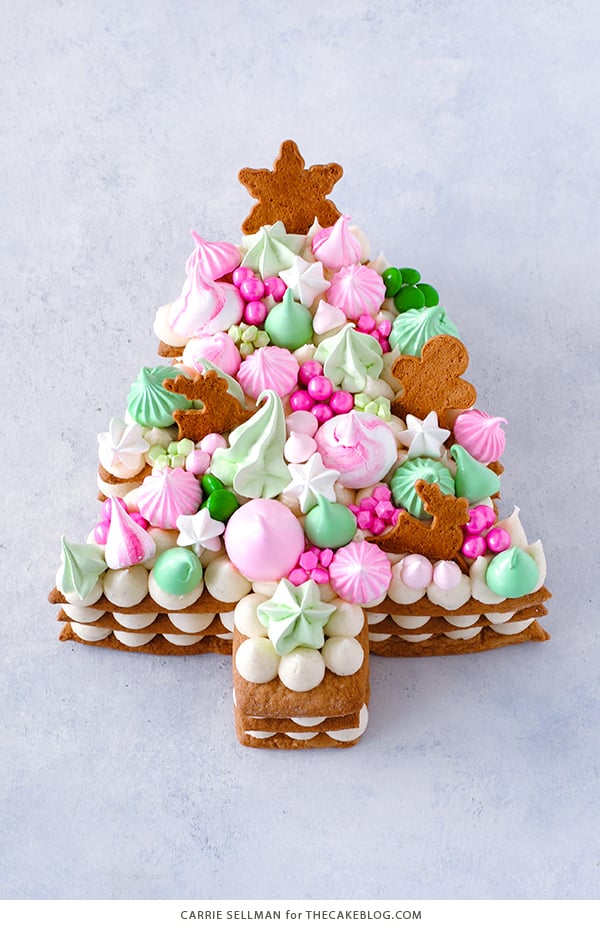 Christmas Tree Cream Tart Cake