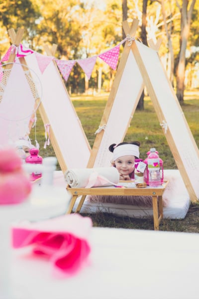 Pretty Pink Glamping Birthday Party