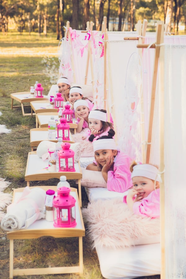 Pink Glamping Party Tents