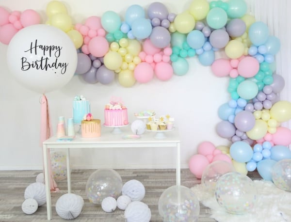 Sorbet Pastel Balloon Themed Party - Pretty My Party