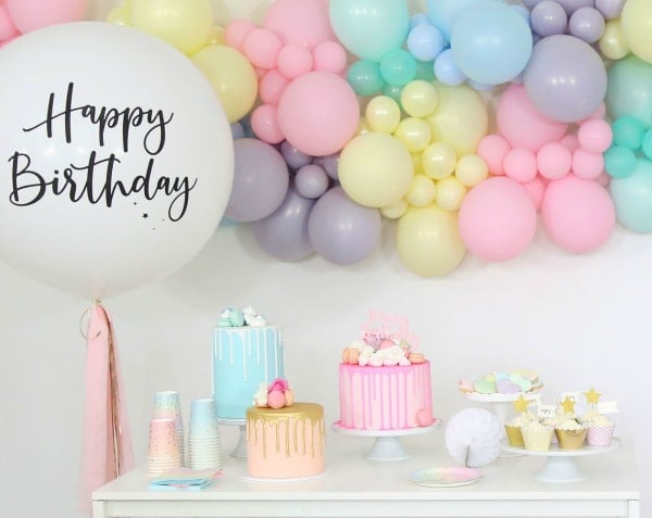 Sorbet Pastel Balloon Themed Party - Pretty My Party