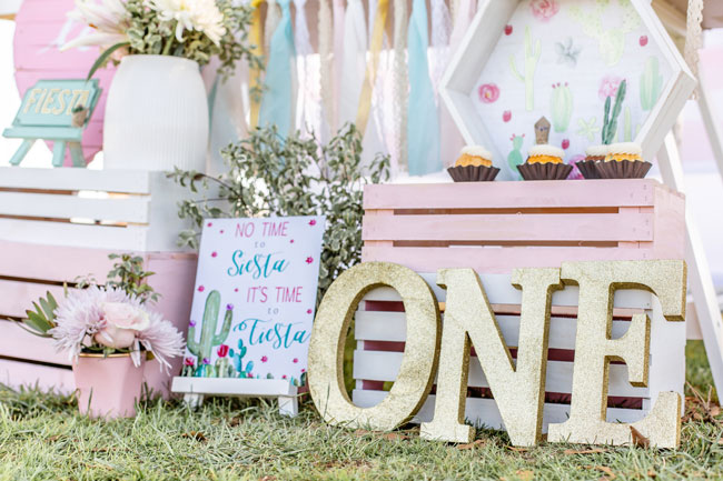 Cactus Themed First Birthday Party Decor