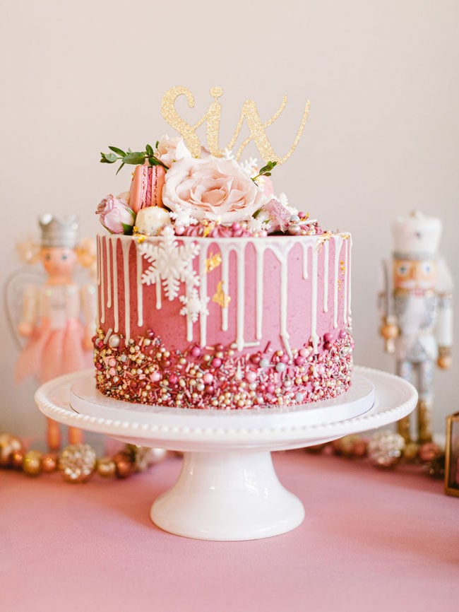 Pink Nutcracker Birthday Cake