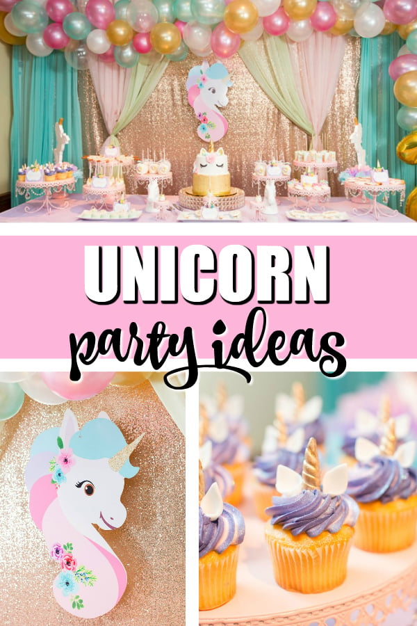 Sparkling Unicorn Birthday Party Ideas on Pretty My Party
