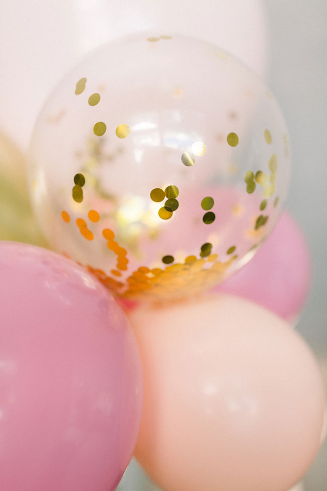 Floral Themed First Birthday Balloons