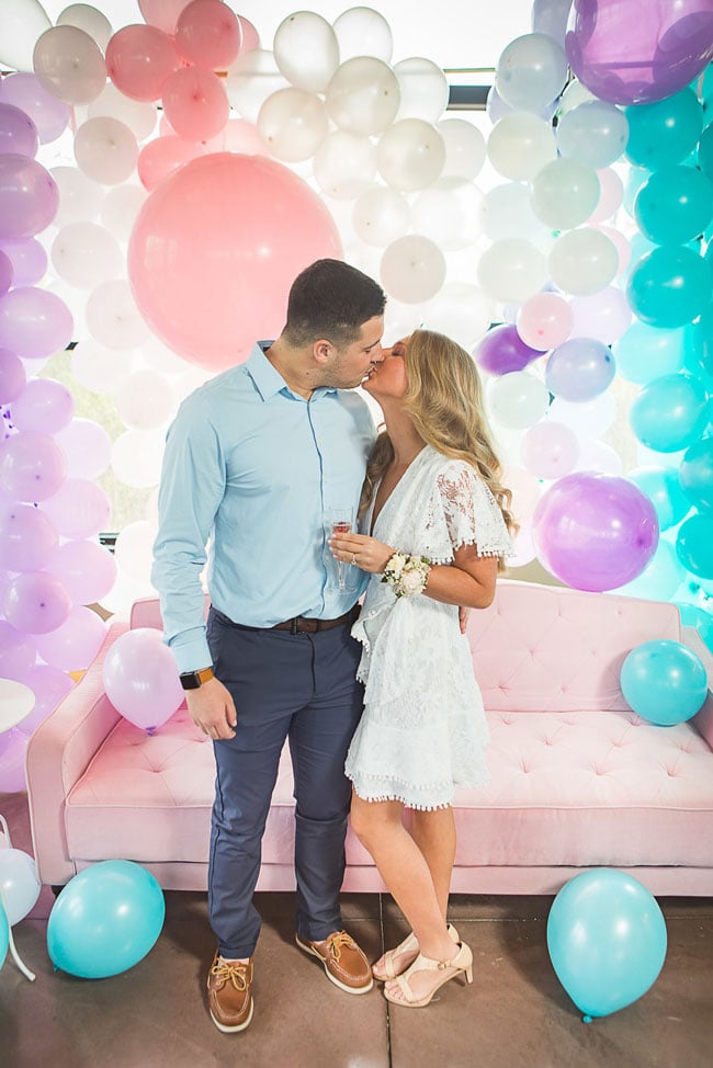 She Got Scooped Up Bridal Shower Balloon Backdrop