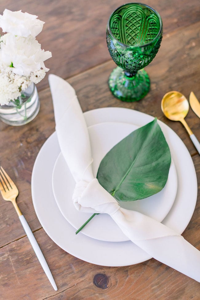 Tropical Baby Shower Place Setting
