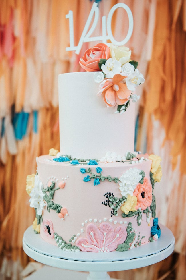 Gorgeous Flower Themed Cake