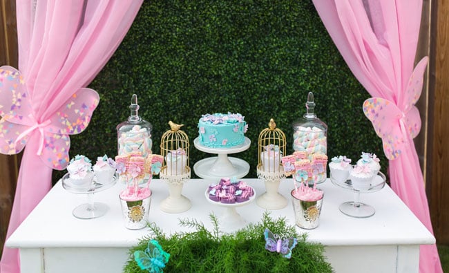 Pastel Butterfly Themed Birthday Party