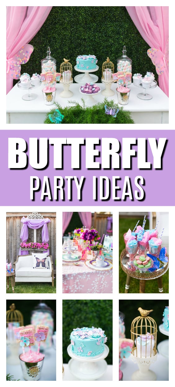 Pastel Butterfly Themed Birthday Party on Pretty My Party