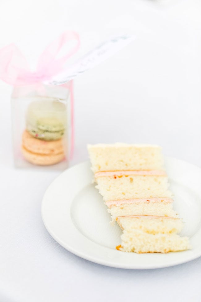 Bridal Shower Brunch Cake and Macaroons