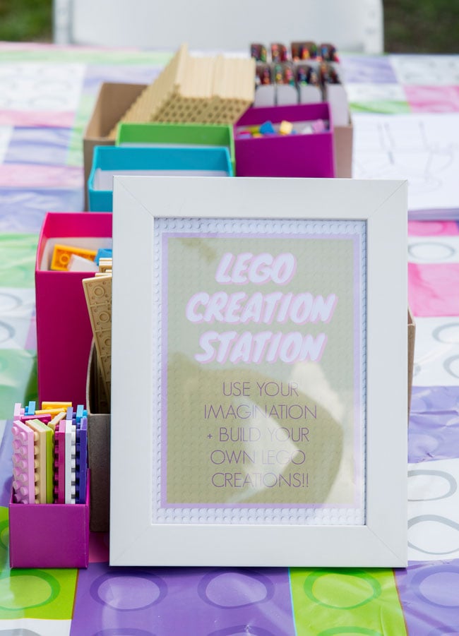 Lego Creation Station Sign