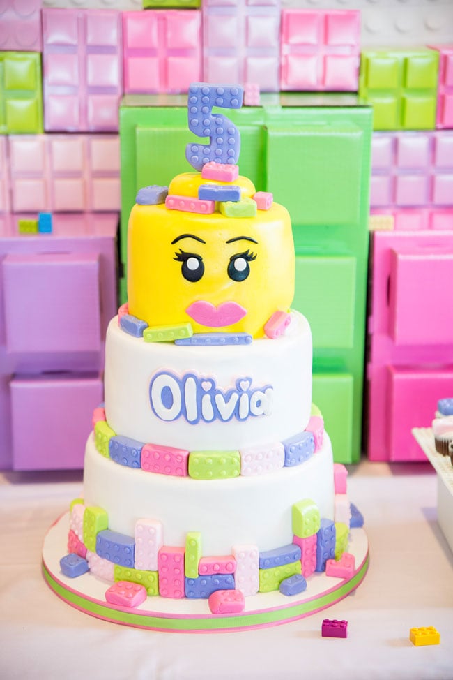 Amazing Girl Lego Birthday Cake