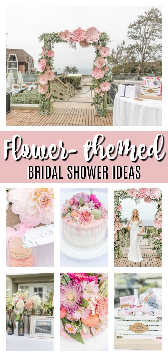 Flower Themed Bridal Shower Brunch on Pretty My Party