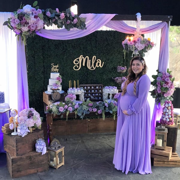 Purple Baby Shower Ideas on Pretty My Party
