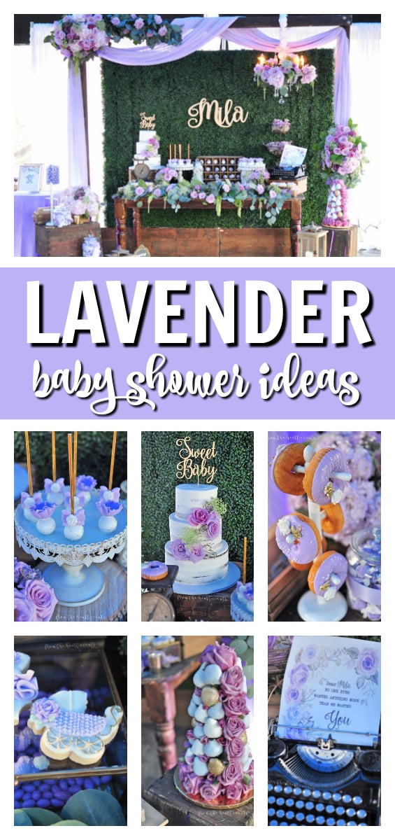 Lavender Baby Shower Ideas on Pretty My Party