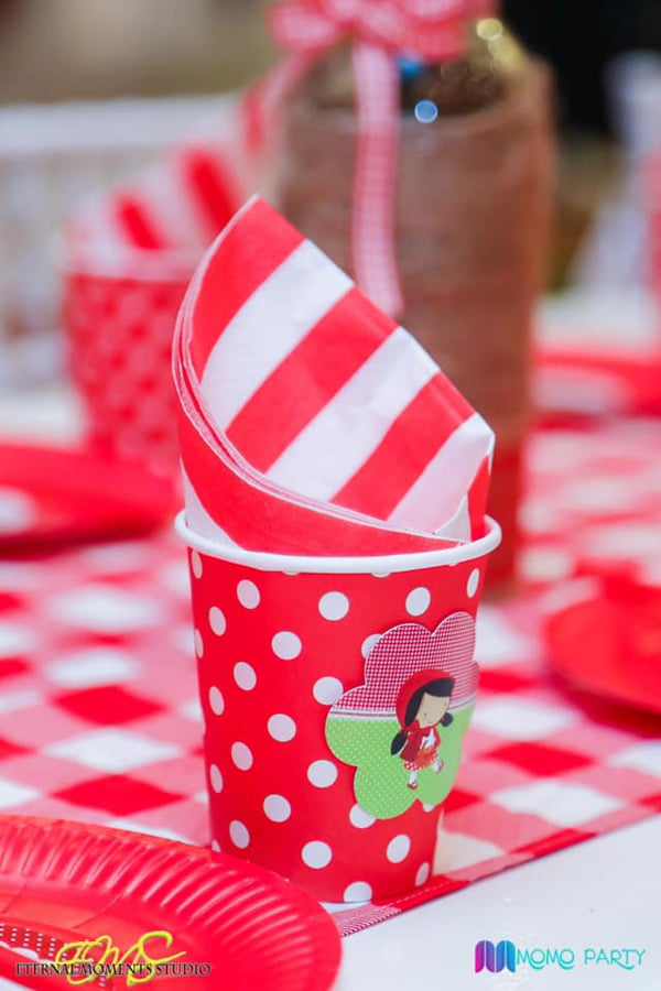 Red and White Polka Dot Party Cups