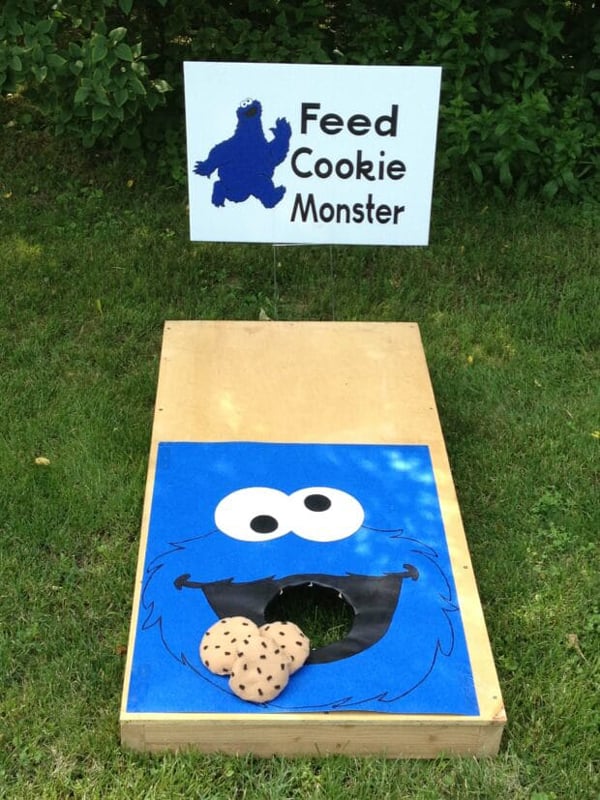 Cookie Monster Cornhole Party Game