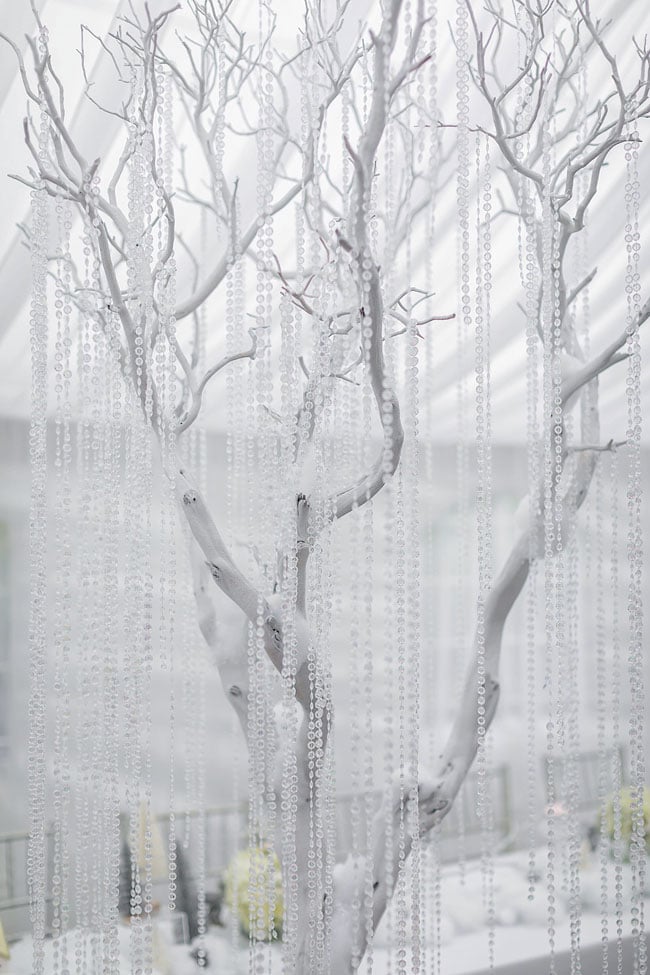 Silver Trees With Crystals