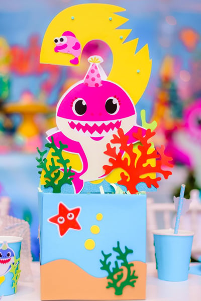 Colorful Baby Shark Birthday Party