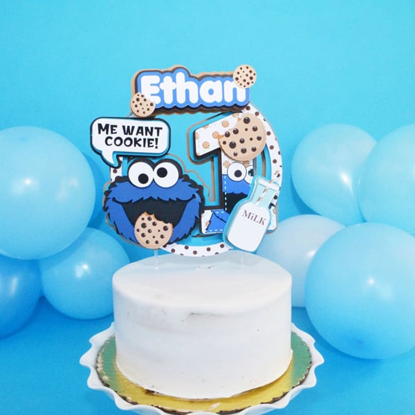 Cookie Monster Birthday Party Ideas, Photo 1 of 12