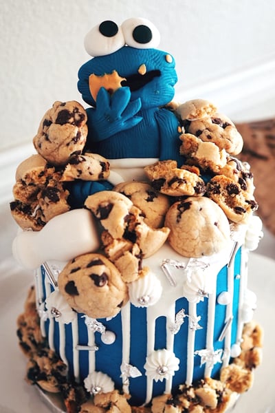 Cookie Monster Birthday Decoration  Cookie monster birthday party, Cookie  monster party, Cookie monster birthday