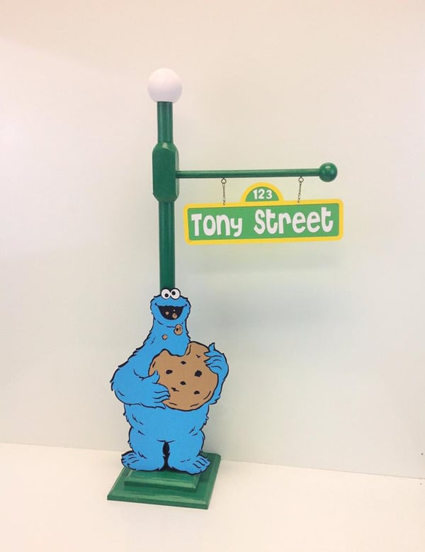 Cookie Monster Party Decorations: Sesame Street Party - A Touch of LA