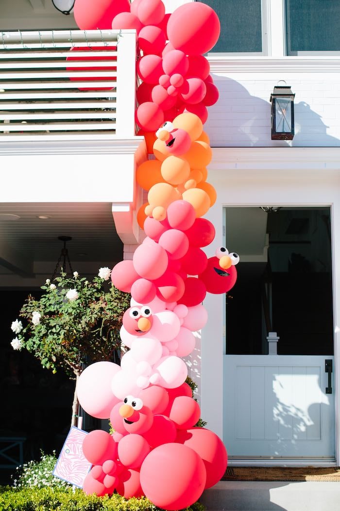 Elmo Balloon Garland Decoration