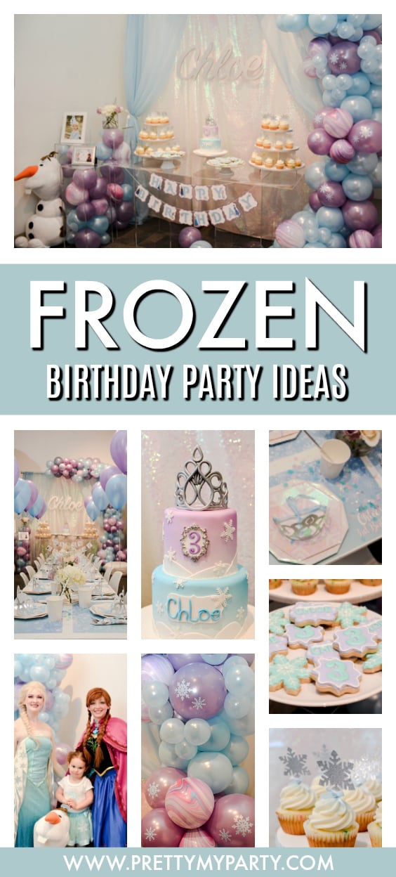 Disney Frozen Themed Birthday Party on Pretty My Party