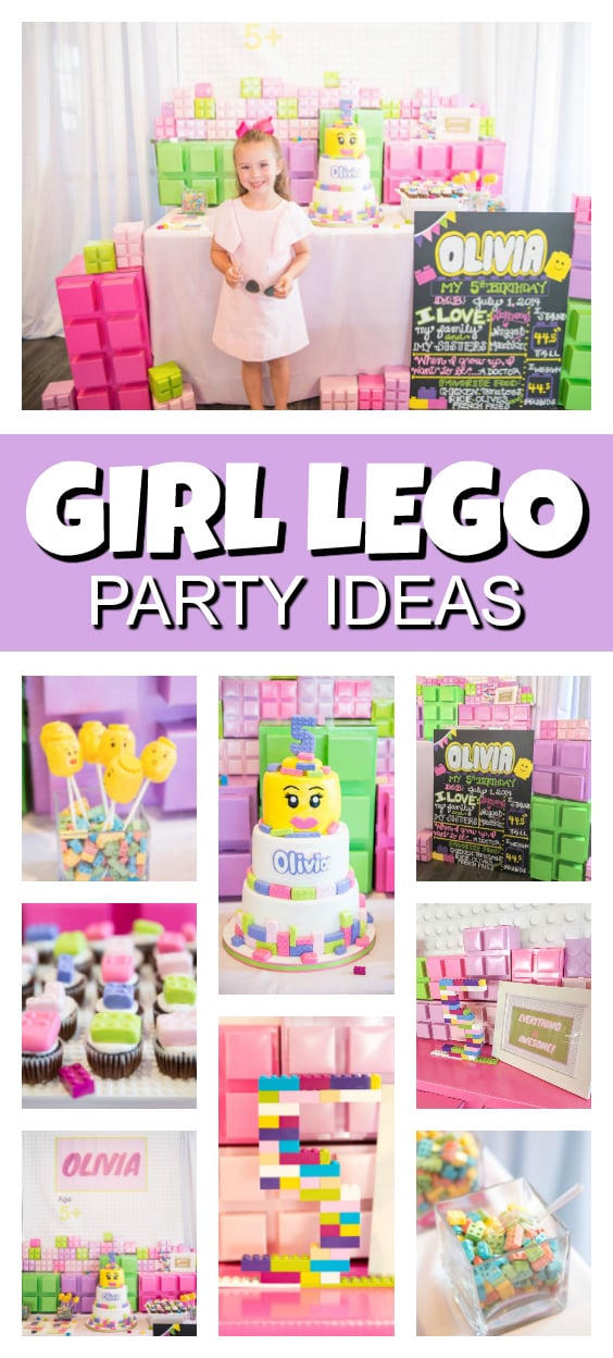 Girl Themed Lego Party on Pretty My Party