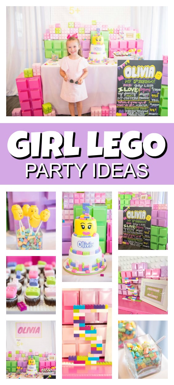 overtale Antagonisme Viewer Girl Themed Lego Party - Pretty My Party