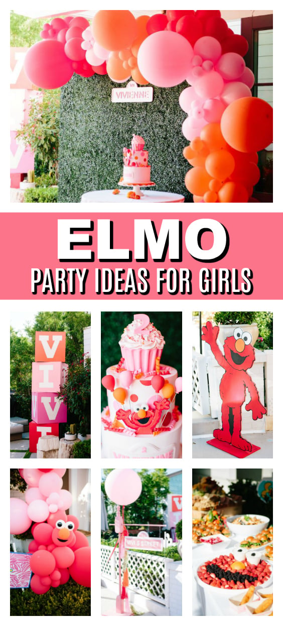 Adorable Girl's Elmo Birthday Party on Pretty My Party