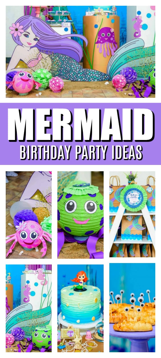 Mermaid Themed Birthday Party on Pretty My Party