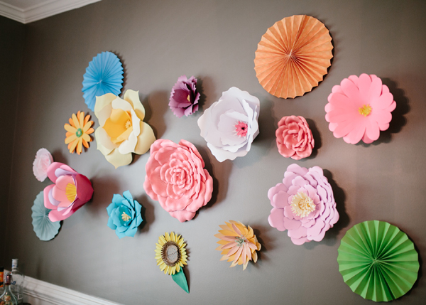 Colorful Paper Flower Decorations