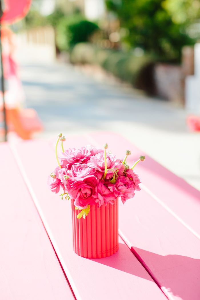 Pink Flower Centerpiece
