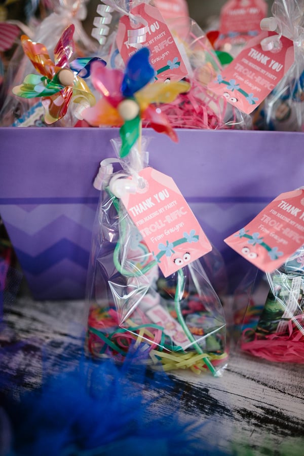 Trolls Party Favor Tags