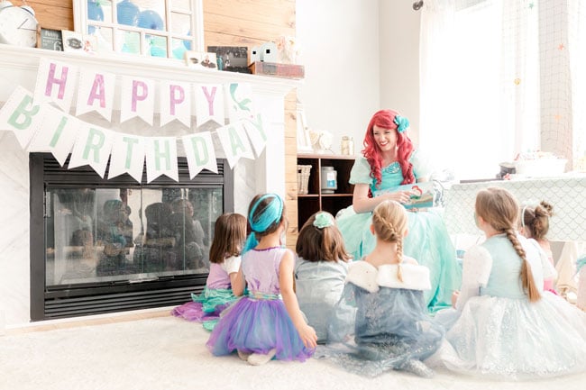 Ariel Under the Sea Birthday Party Story Time