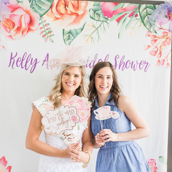 Tea Party Bridal Shower Photo Booth