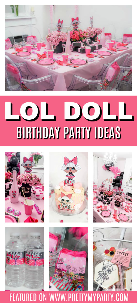 LOL Surprise Doll Themed Party on Pretty My Party