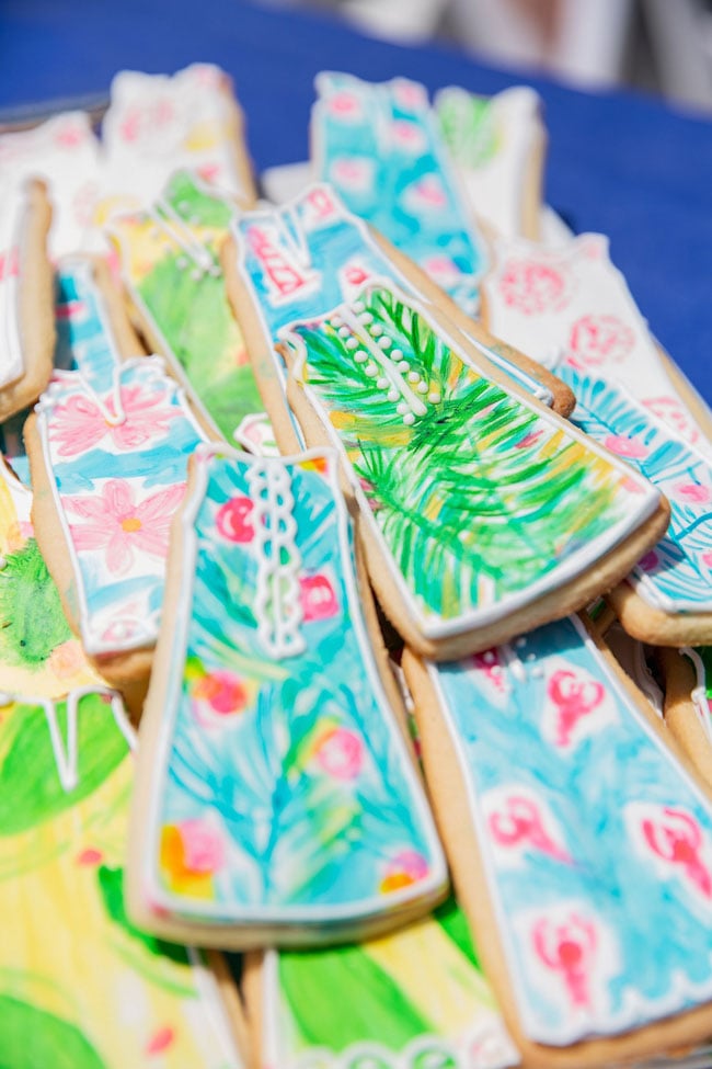 Lily Pulitzer Themed Cookies